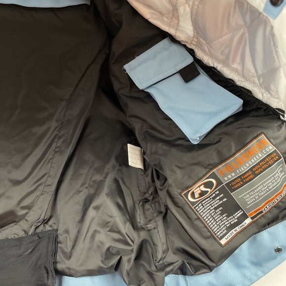 Fieldsheer Motorcycle Armored Padded Jacket Women’s 8 Zip In Quilt Lining Blue - Picture 9 of 16